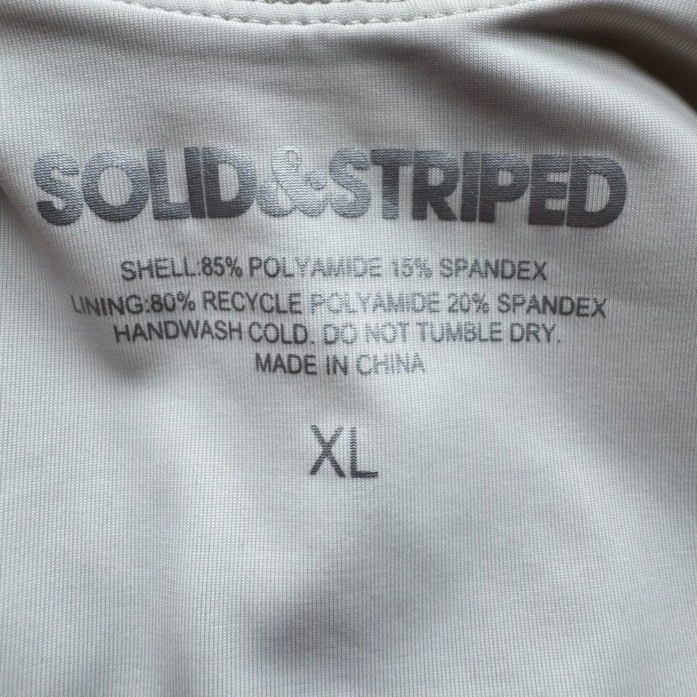 NWT SOLID & STRIPED The Kendall Silver One-Piece Bathing suit - Picture 6 of 7